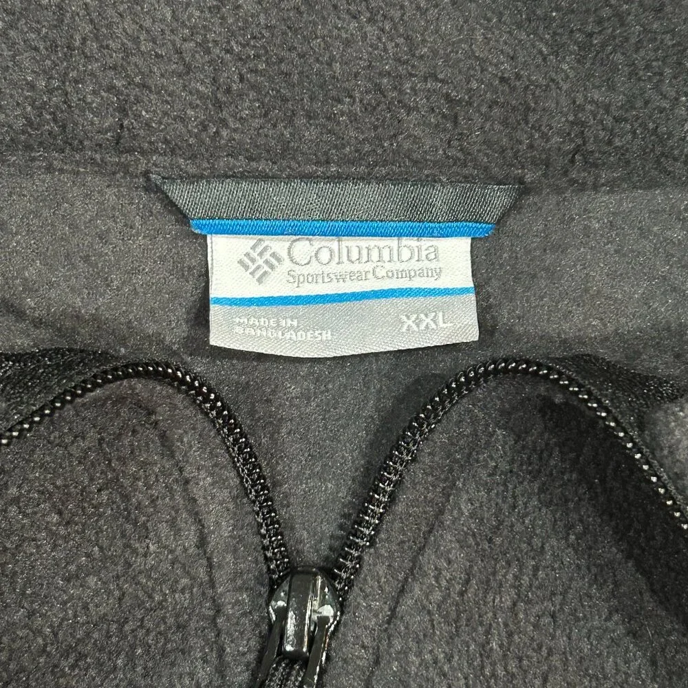 Columbia Fleece All Zip Jacket - Red/Black - Men's XXL - Picture 4 of 5